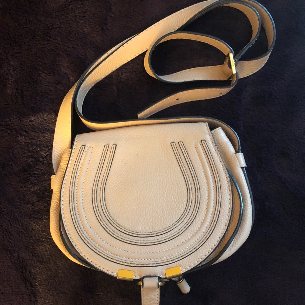 Chloe Cream Crossbody Bag